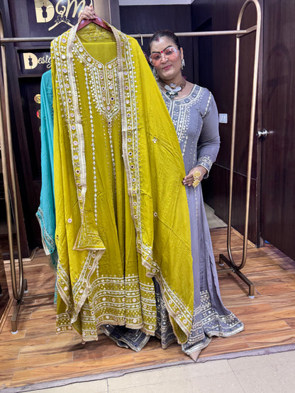 Zivora Crepe Anarkali