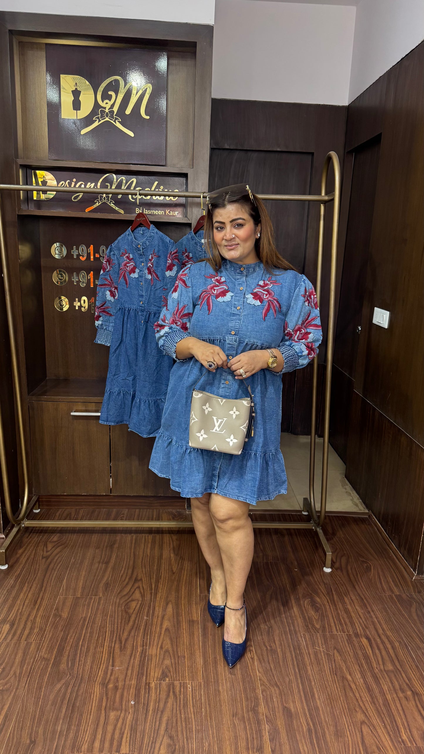 Aavira (Denim Dress)
