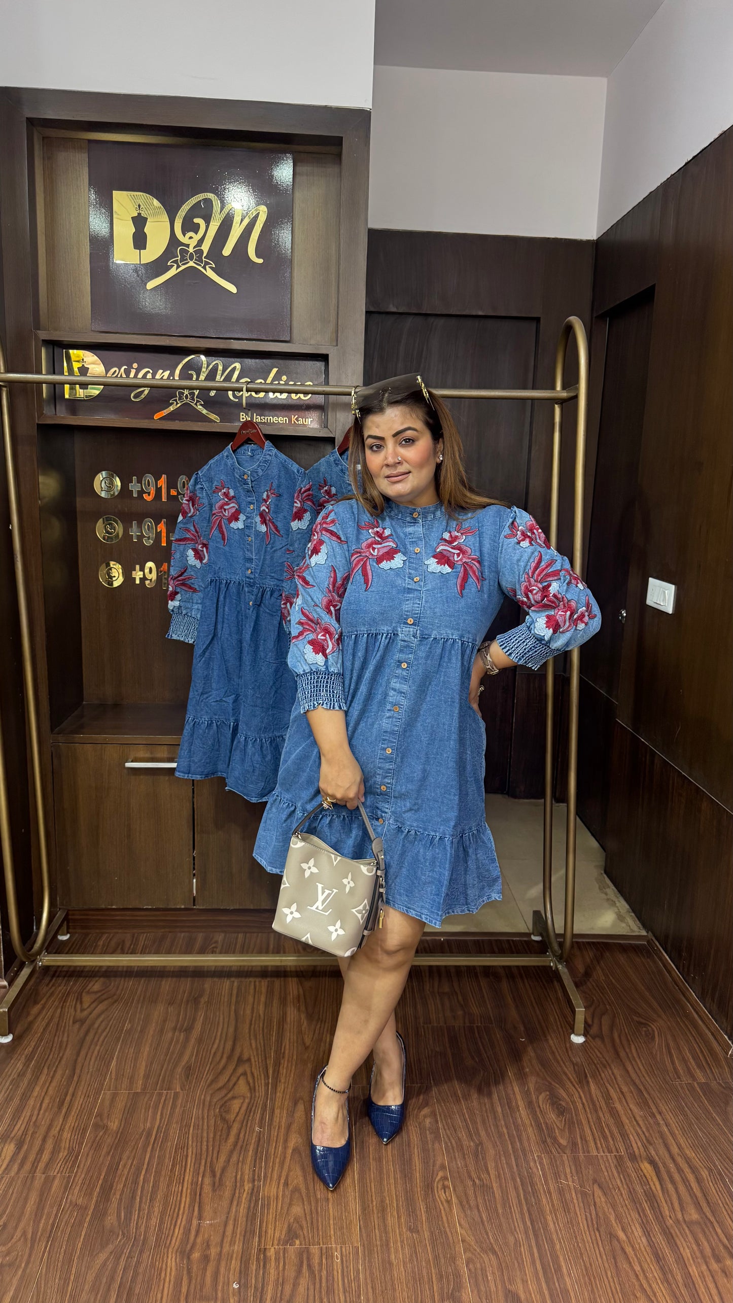 Aavira (Denim Dress)