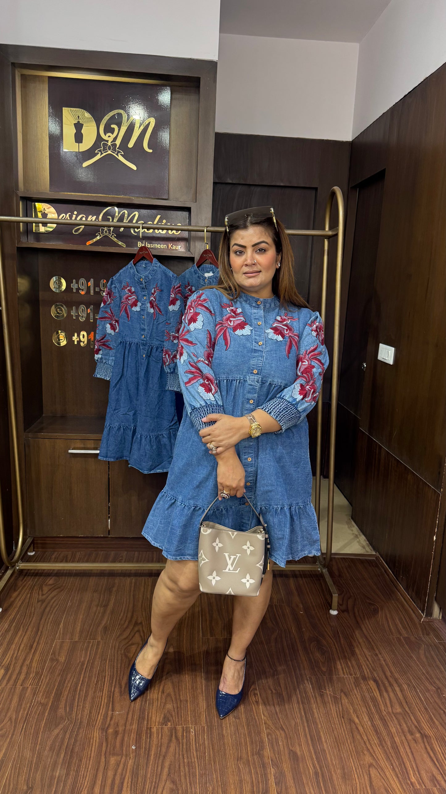 Aavira (Denim Dress)