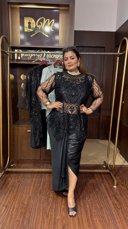 Zariah Fusion Drape Dress