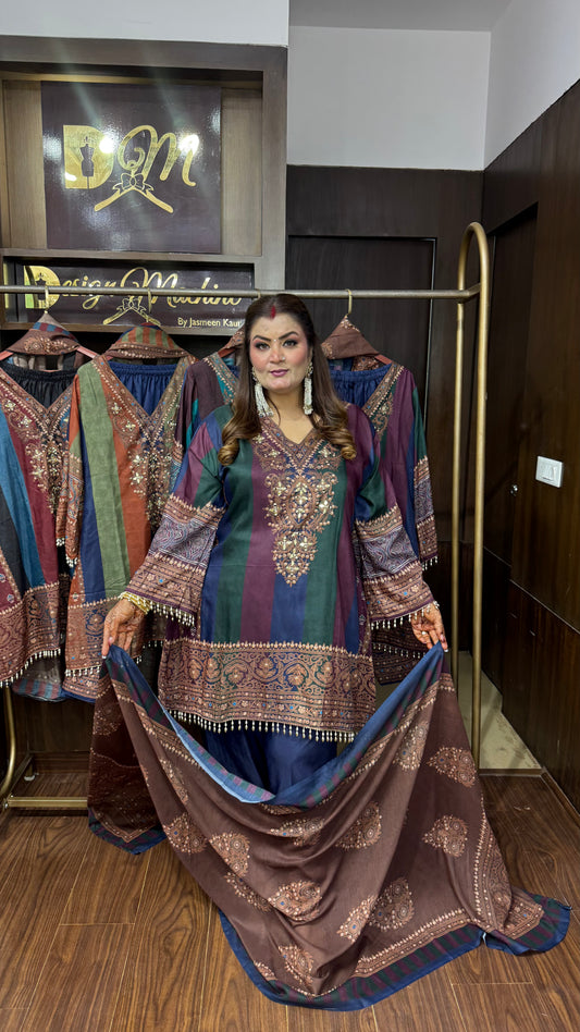 Aavisha Cotton Silk Suit