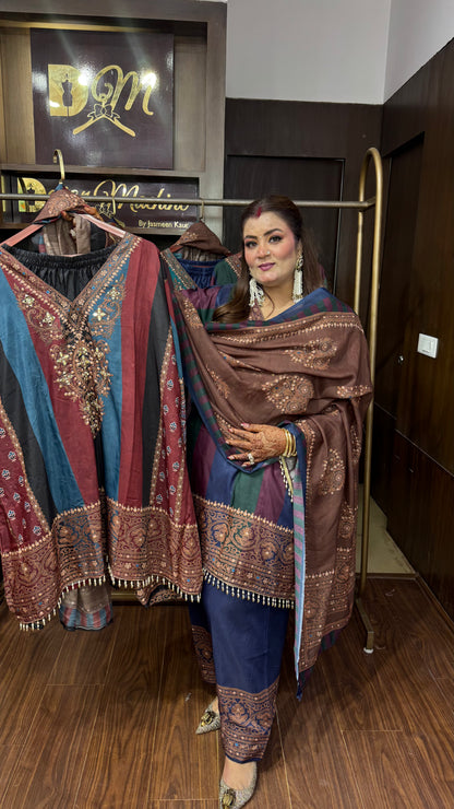 Aavisha Cotton Silk Suit