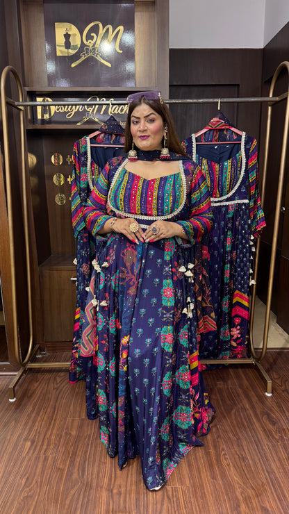 Nandini (Pure Crepe Anarkali)