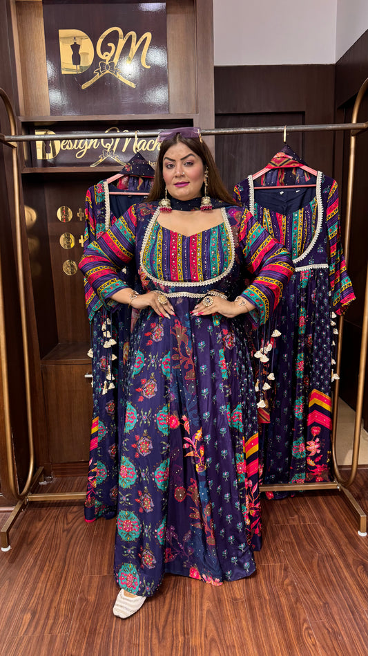 Nandini (Pure Crepe Anarkali)