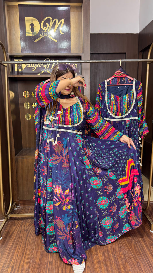 Nandini (Pure Crepe Anarkali)