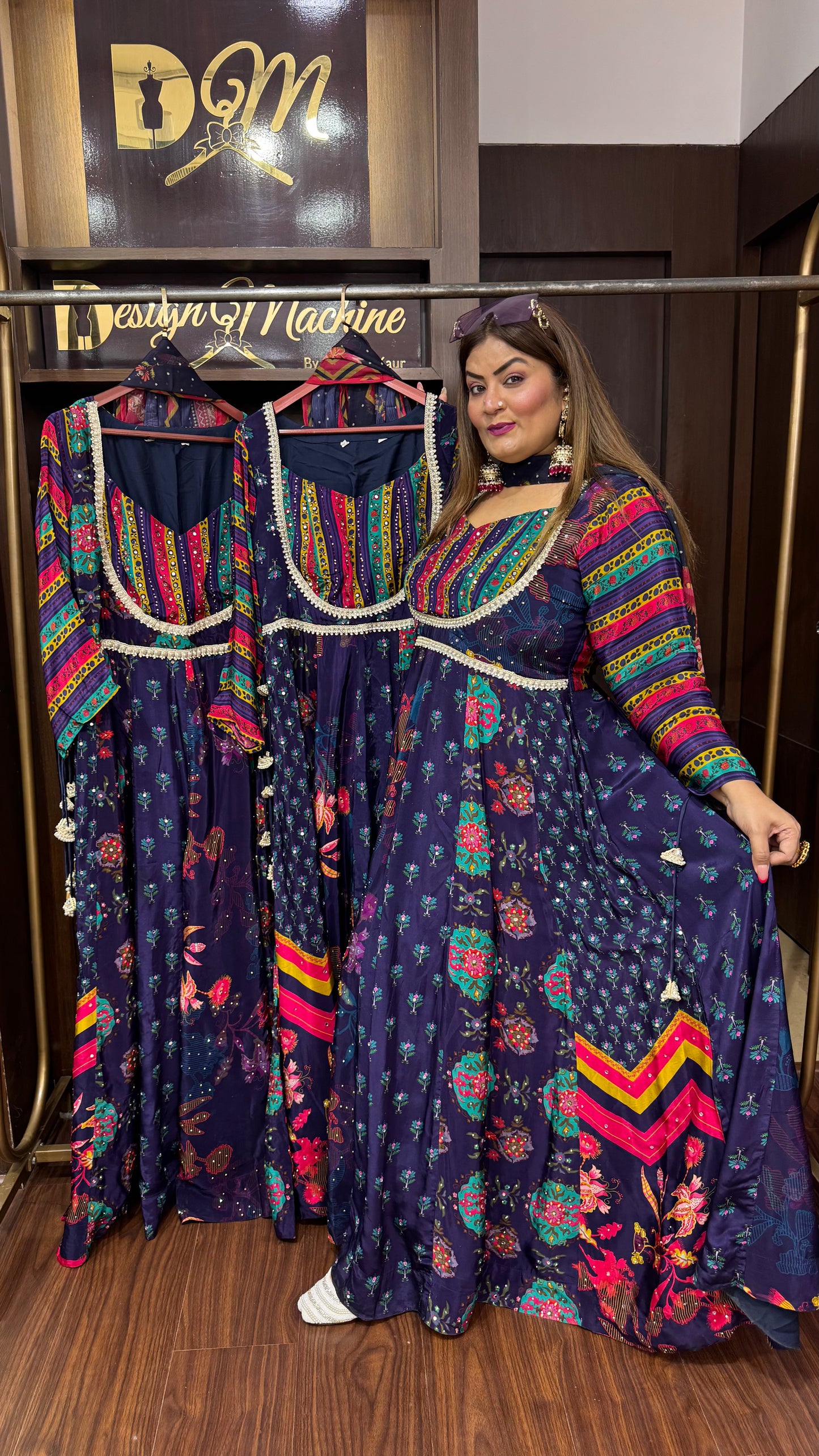 Nandini (Pure Crepe Anarkali)