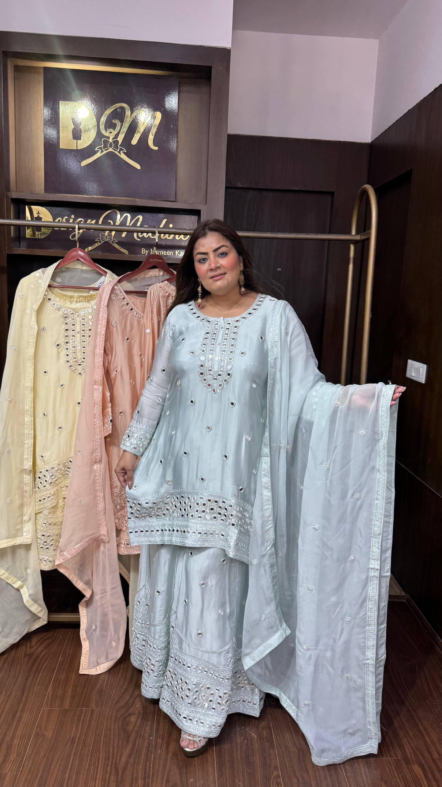 Zarelle Pure Chunon Sharara Suit