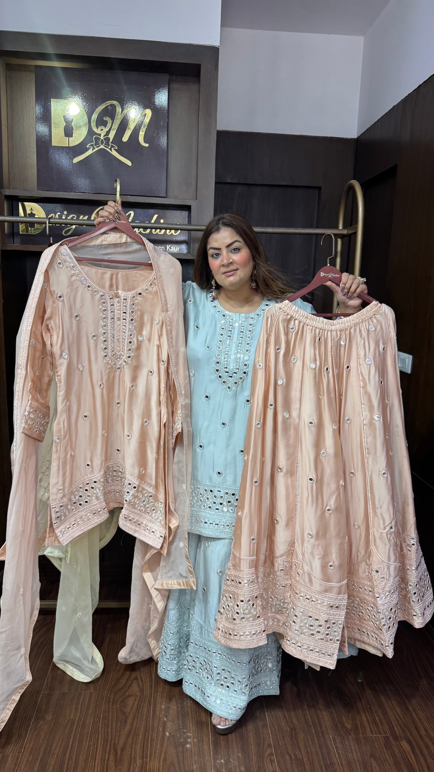 Zarelle Pure Chunon Sharara Suit