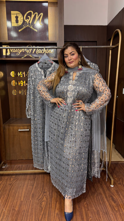 Aarvi (Imported Silk Suit)