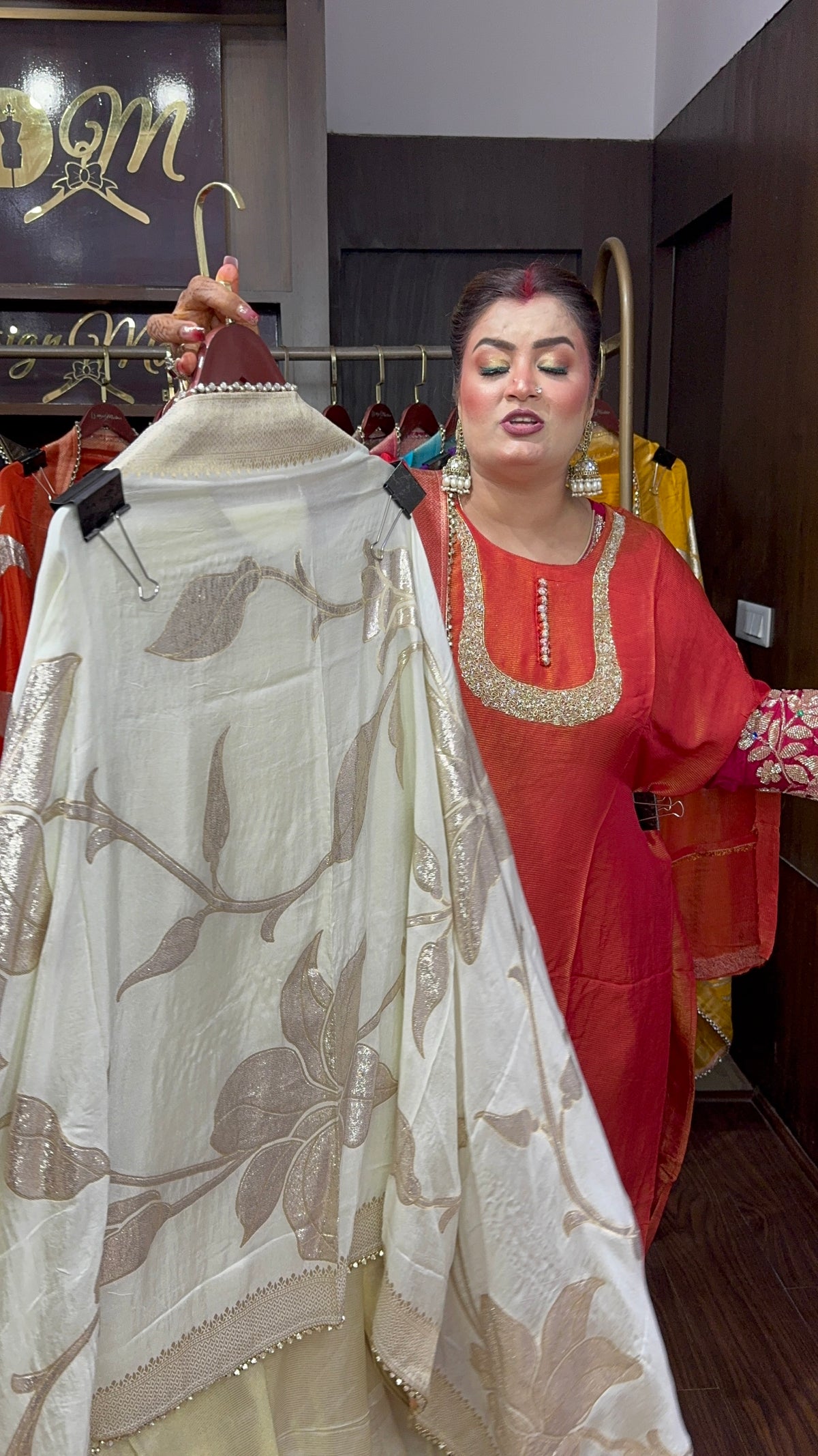 Zarelle Pure Glass Tissue Unstitched Suit