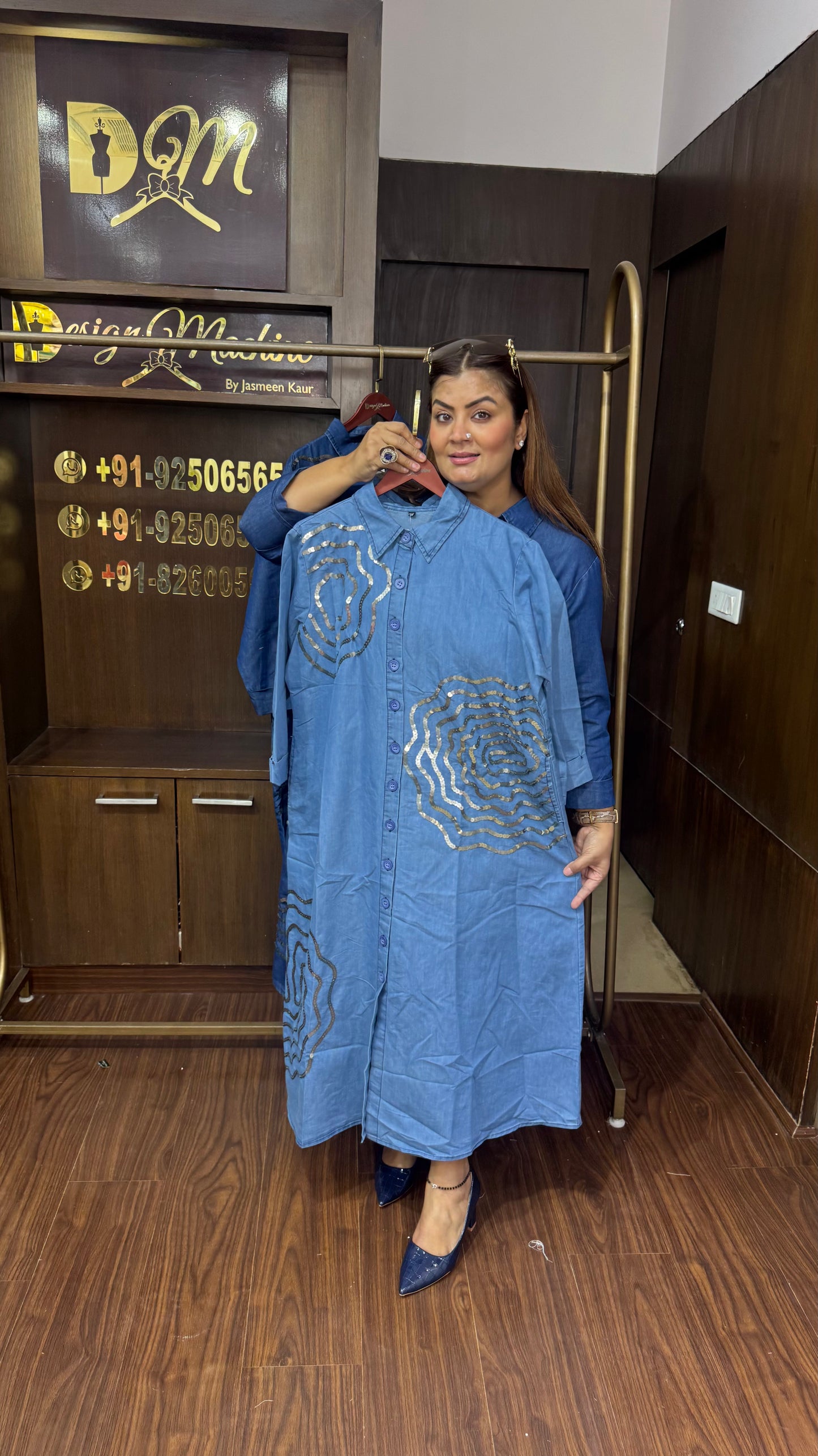 Simra (Denim Dress)