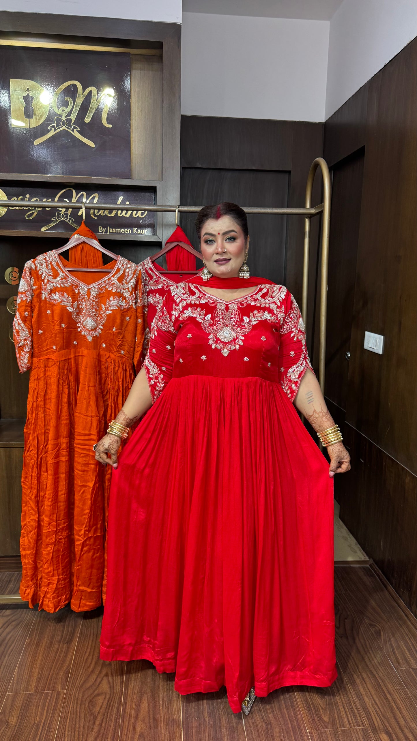 Nivara Pure Chunon Anarkali Suit