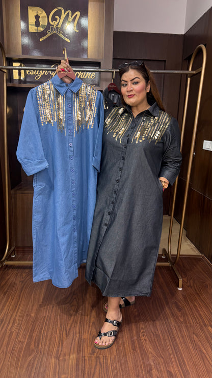 Elara (Denim Dress)