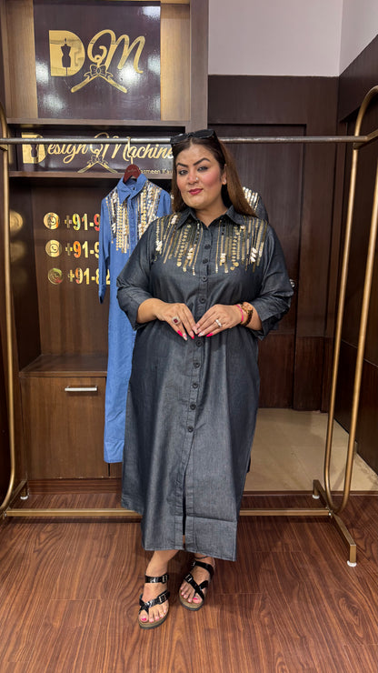 Elara (Denim Dress)