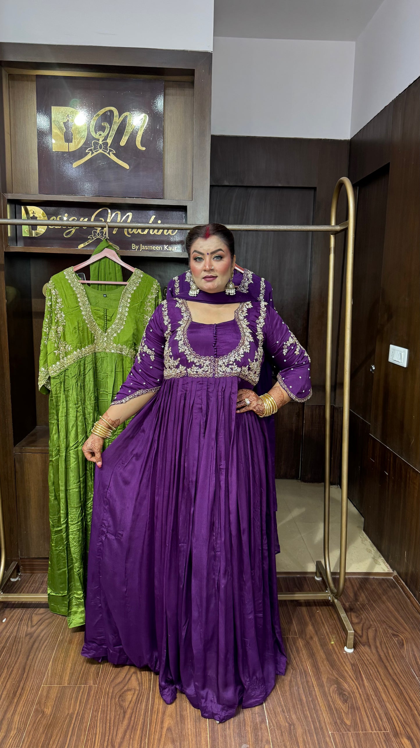 Avyara Pure Chunon Anarkali Suit