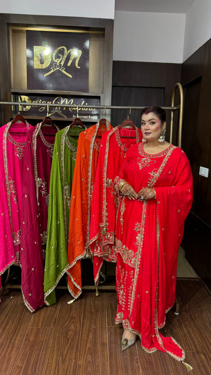 Zaylora Pure Chunon Sharara Suit