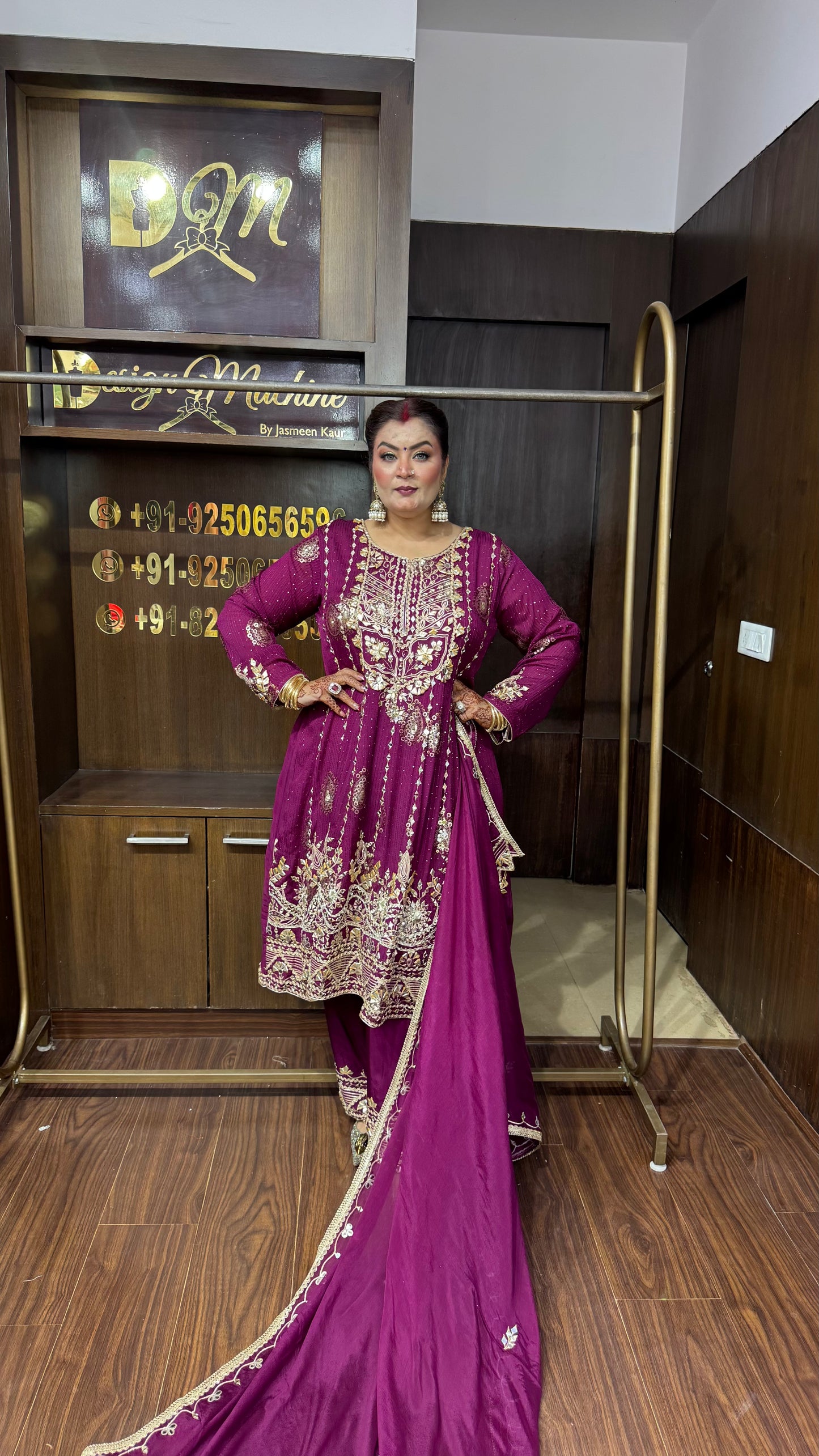 Arvielle Pure Georgette Anarkali Suit