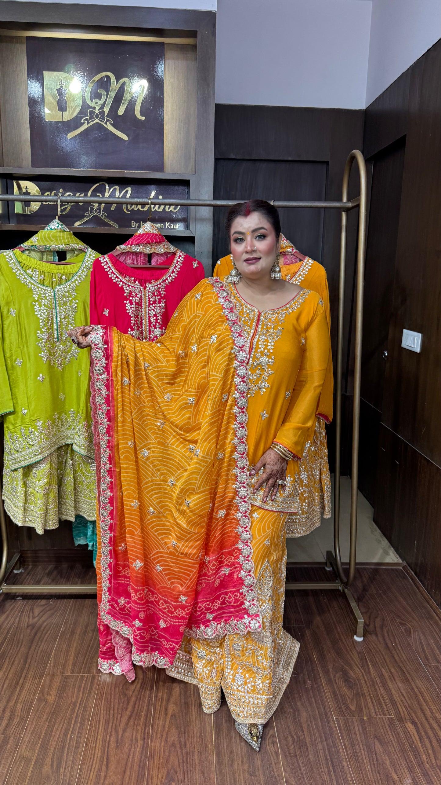 Ruhanika Bandhani Banarasi Sharara Suit