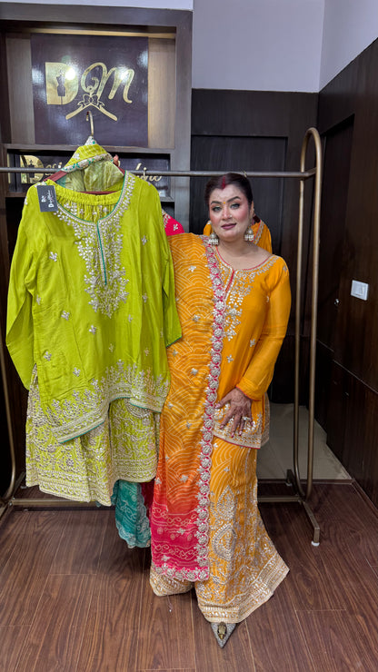 Ruhanika Bandhani Banarasi Sharara Suit