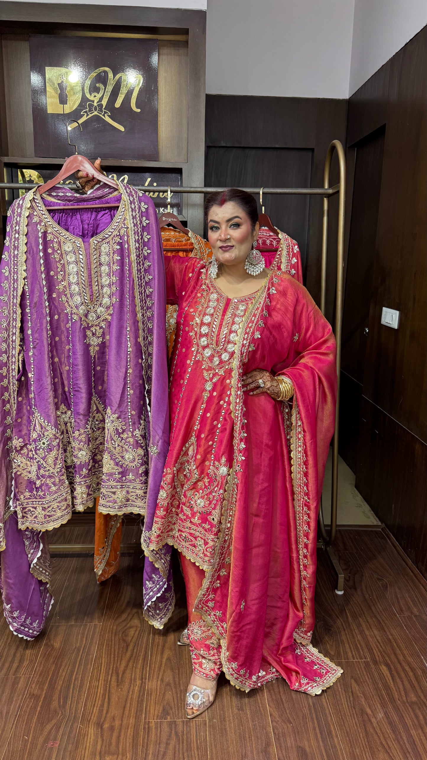Zaymira Glass Tissue Farshi Salwar Anarkali Suit