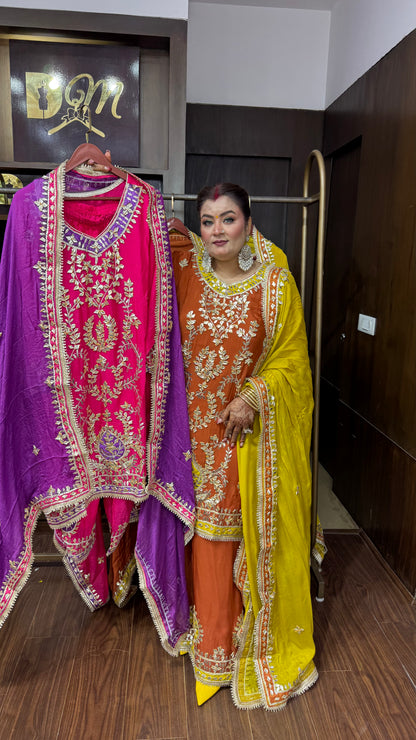 Aavielle Pure Chunon Sharara Suit