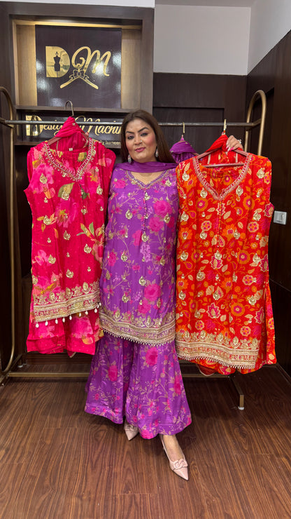 Amara (Pure Chinnon Crepe Suit)