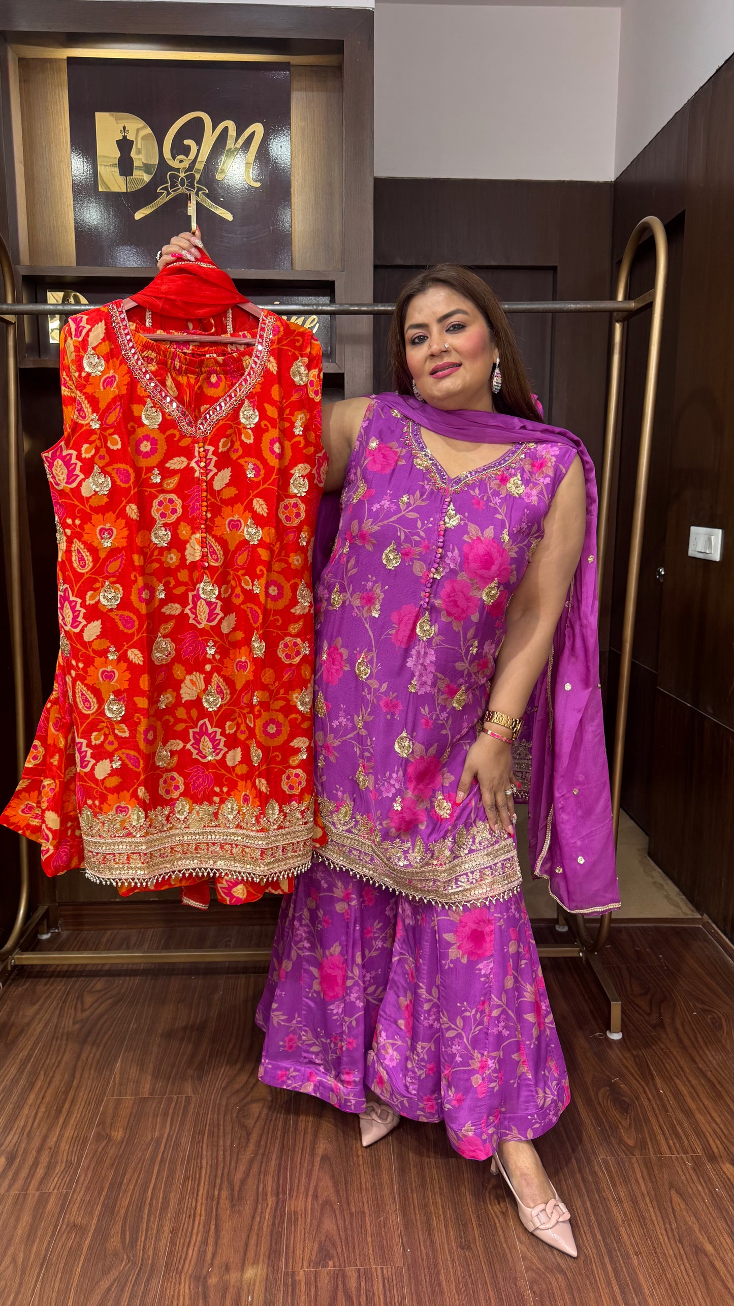 Amara (Pure Chinnon Crepe Suit)