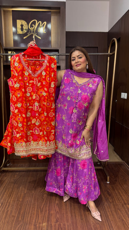 Amara (Pure Chinnon Crepe Suit)