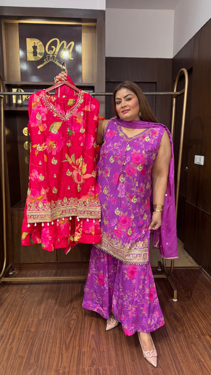 Amara (Pure Chinnon Crepe Suit)
