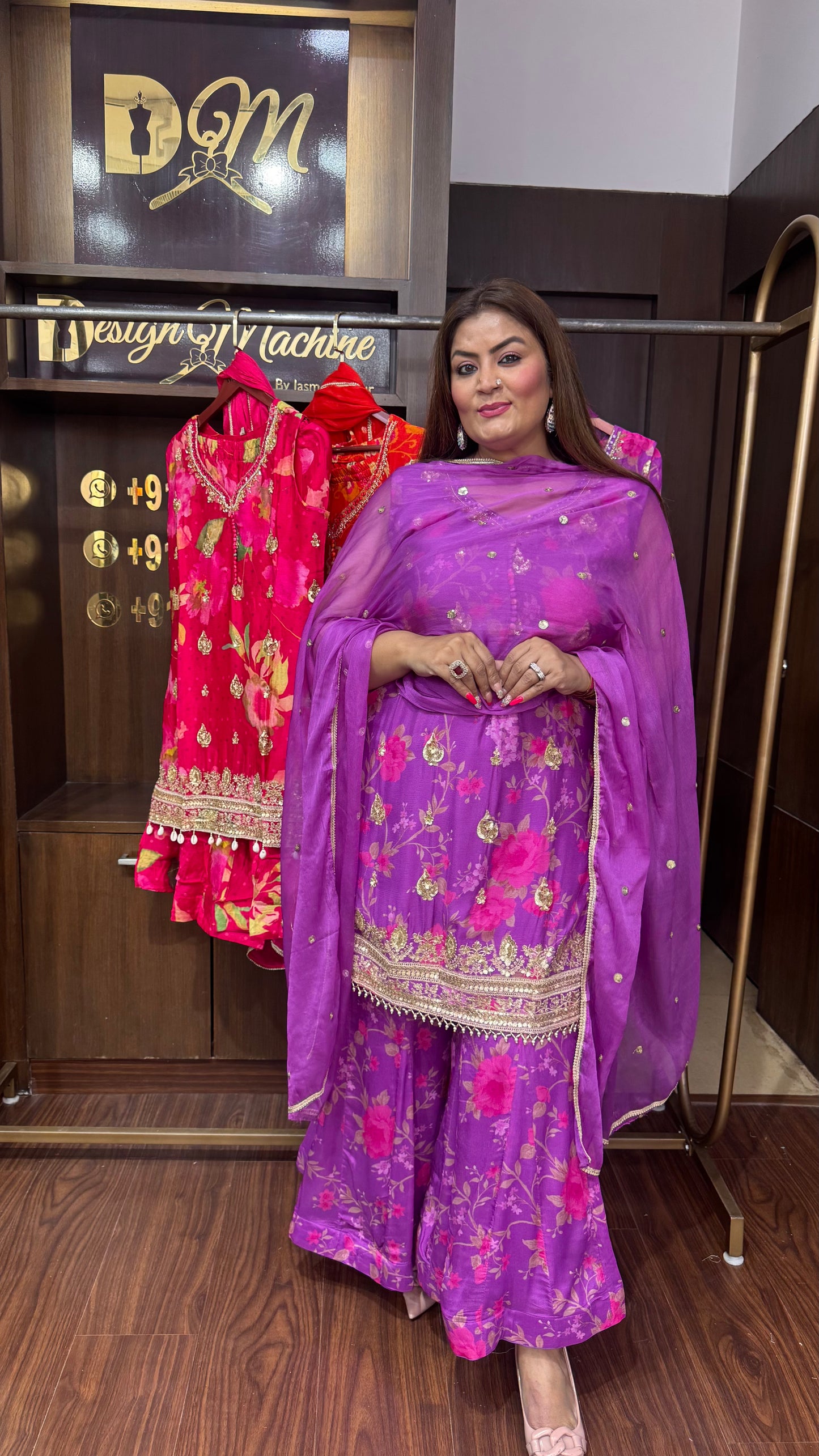 Amara (Pure Chinnon Crepe Suit)
