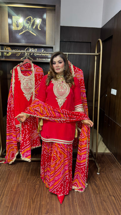 Sheenu (Pure Georgette Fabric Sharara Suit)