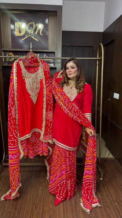 Sheenu (Pure Georgette Fabric Sharara Suit)