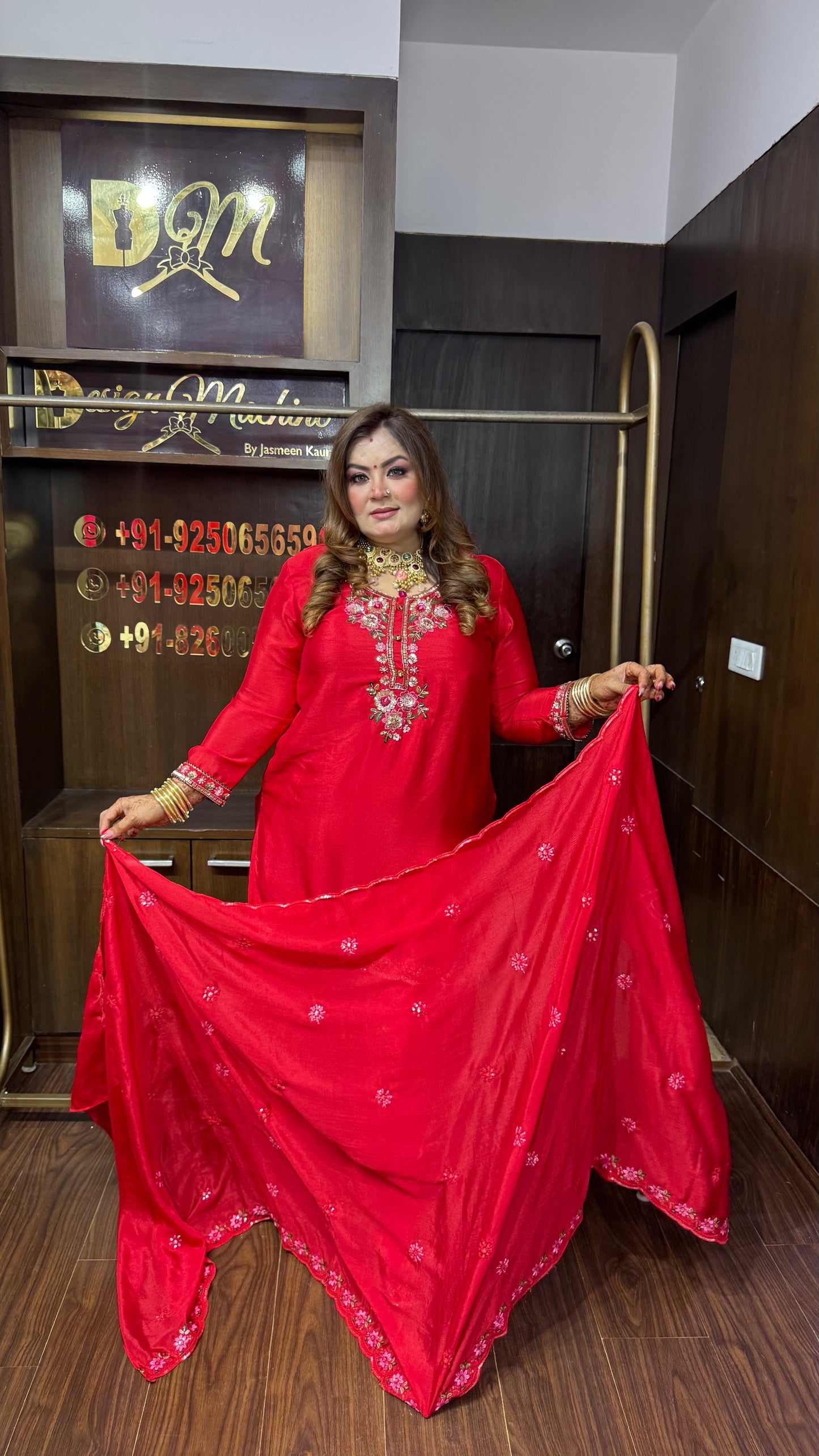 Ritika (Pure Chinnon Crepe Suit)