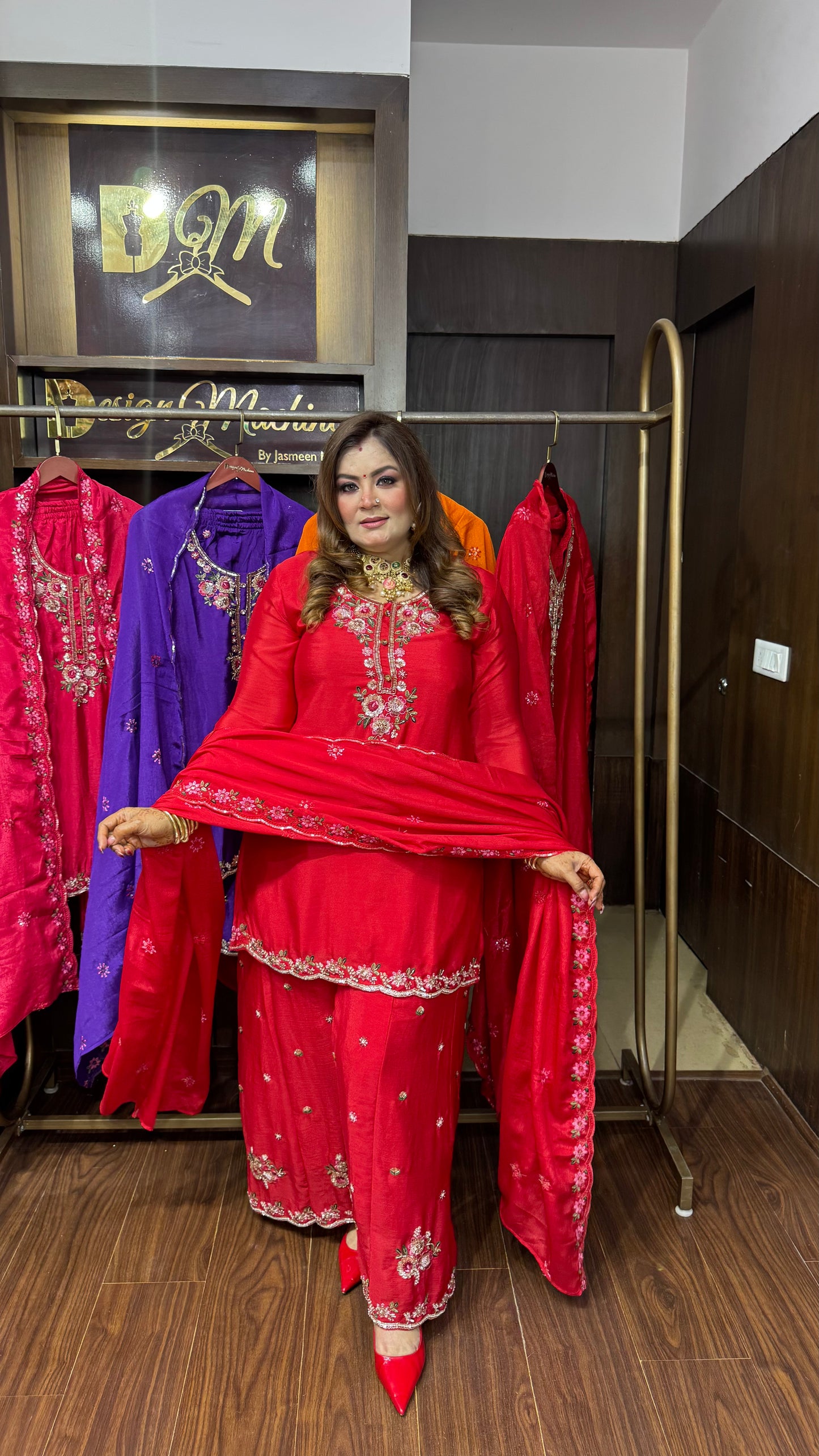 Ritika (Pure Chinnon Crepe Suit)