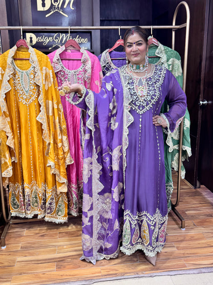 Crystal Bloom Anarkali