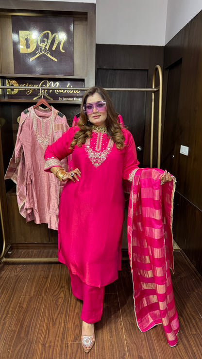 Rishna (Pure Cotton Silk Suit)