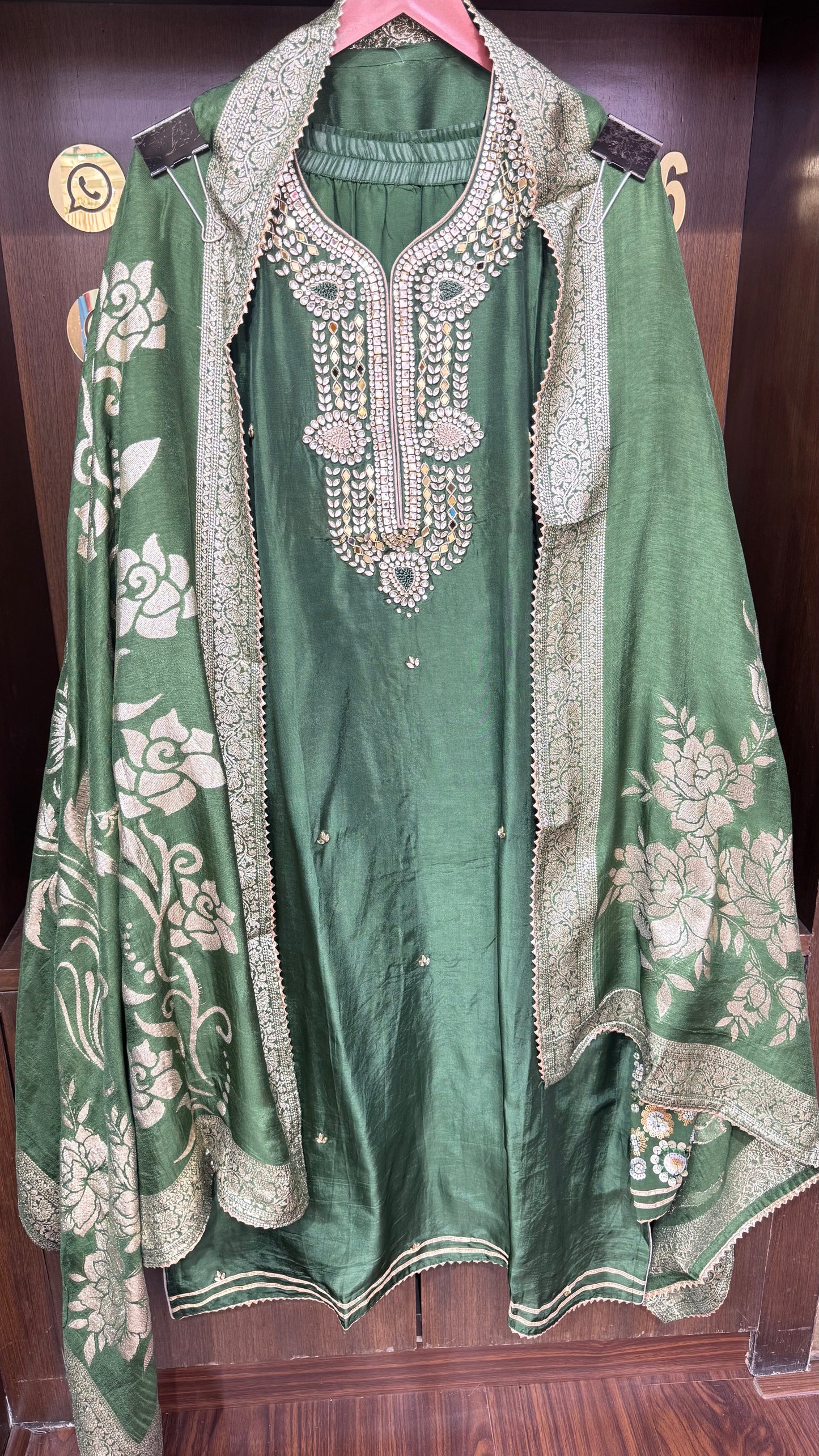 Vihana (Banarasi Silk Semistitch Sharara Suit)