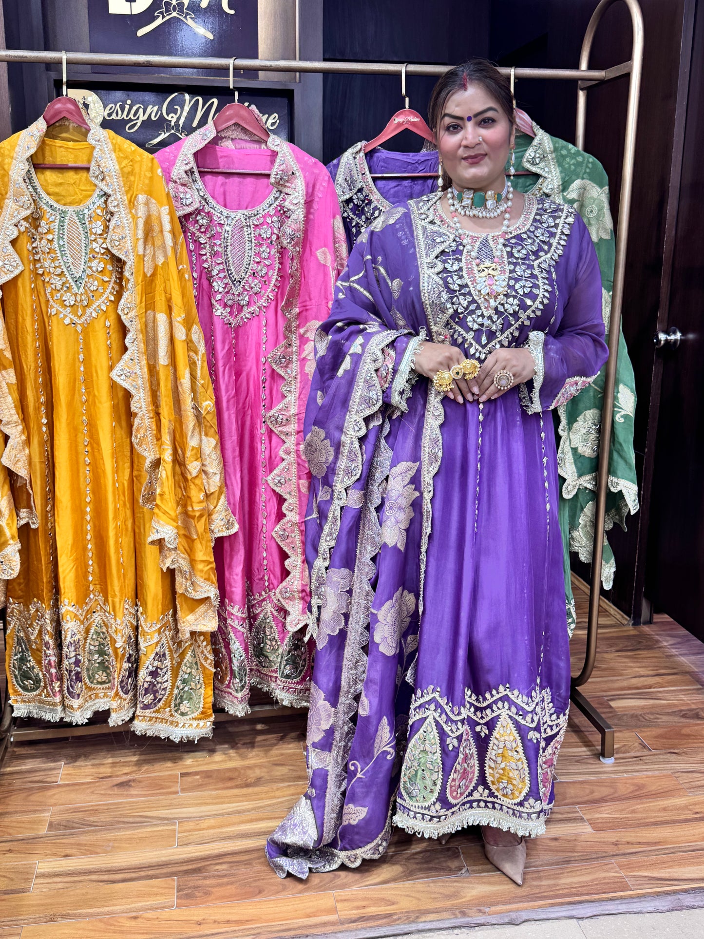 Crystal Bloom Anarkali