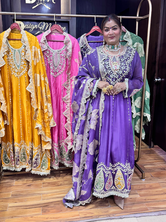 Crystal Bloom Anarkali