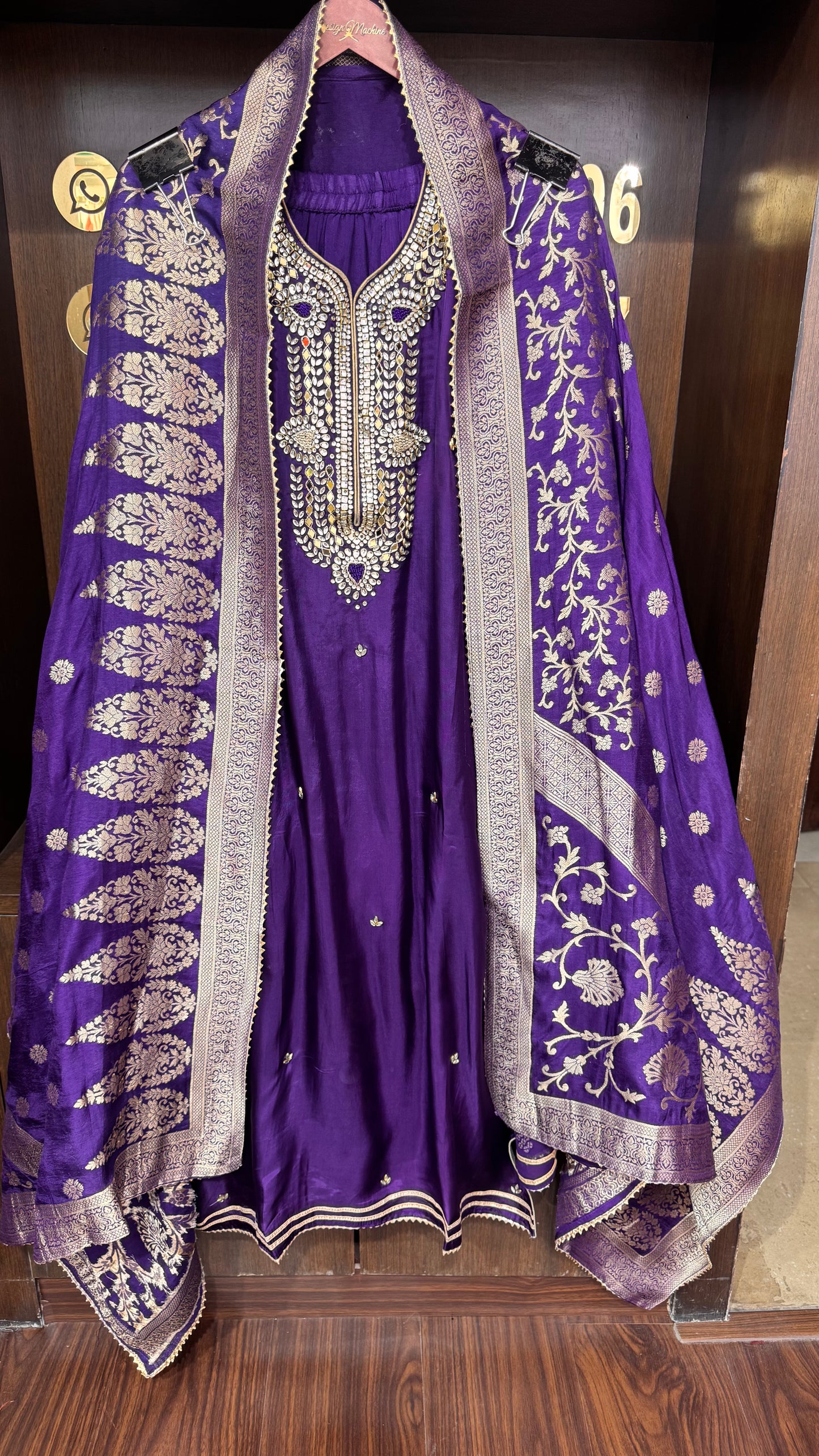 Vihana (Banarasi Silk Semistitch Sharara Suit)