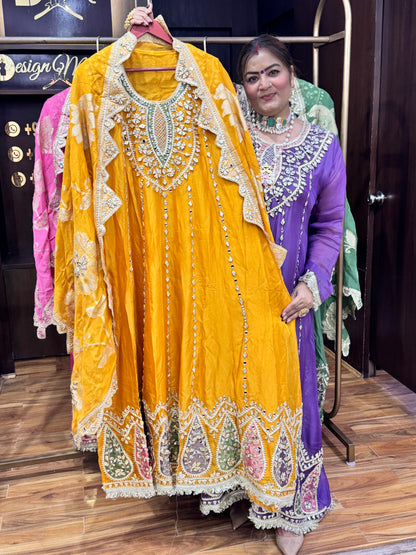 Crystal Bloom Anarkali
