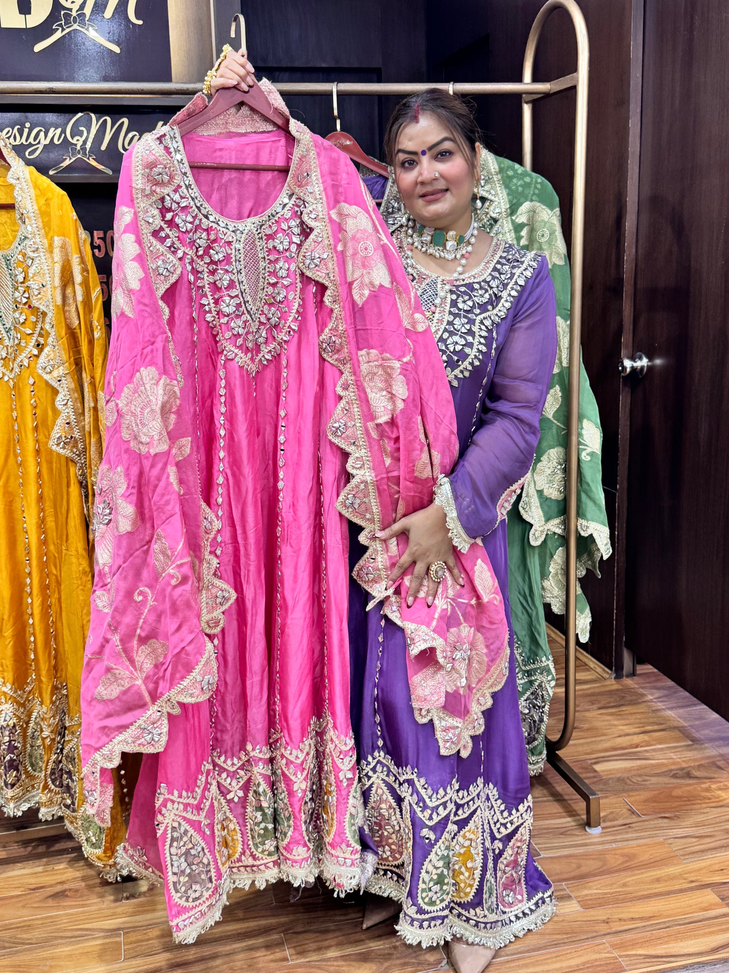 Crystal Bloom Anarkali