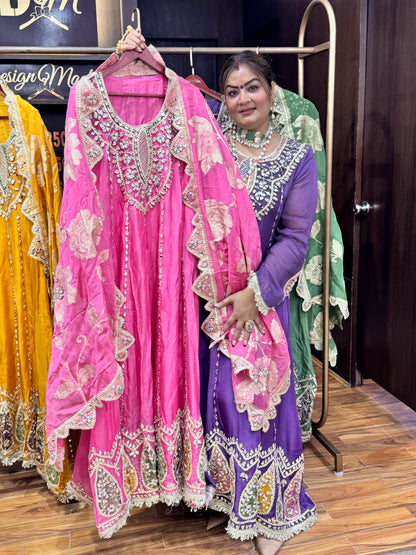 Crystal Bloom Anarkali