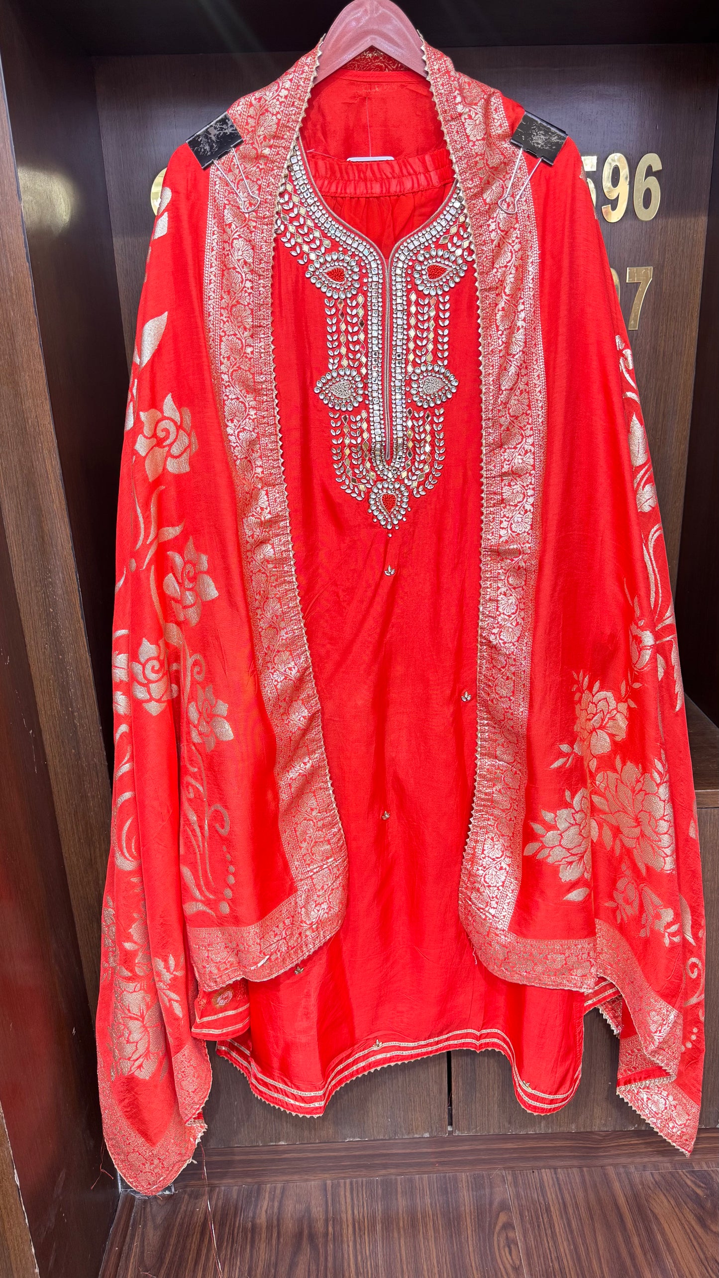 Vihana (Banarasi Silk Semistitch Sharara Suit)