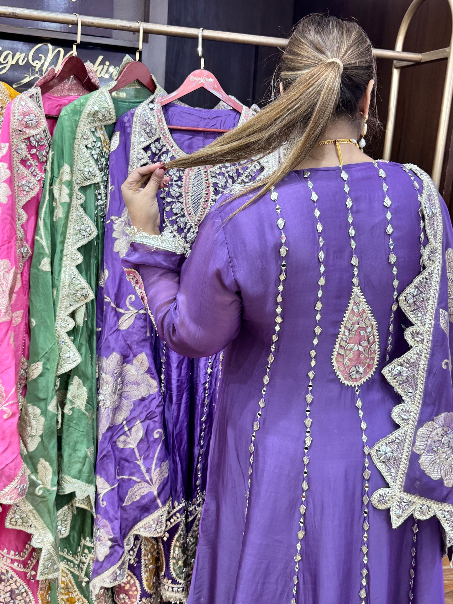 Crystal Bloom Anarkali