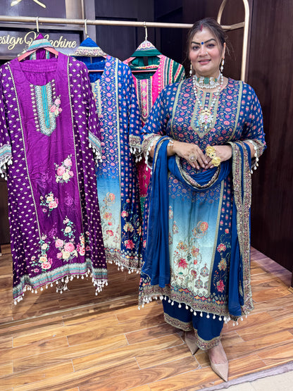 Royal Aura Crepe Anarkali