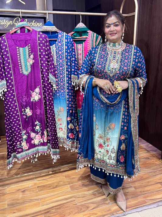 Royal Aura Crepe Anarkali
