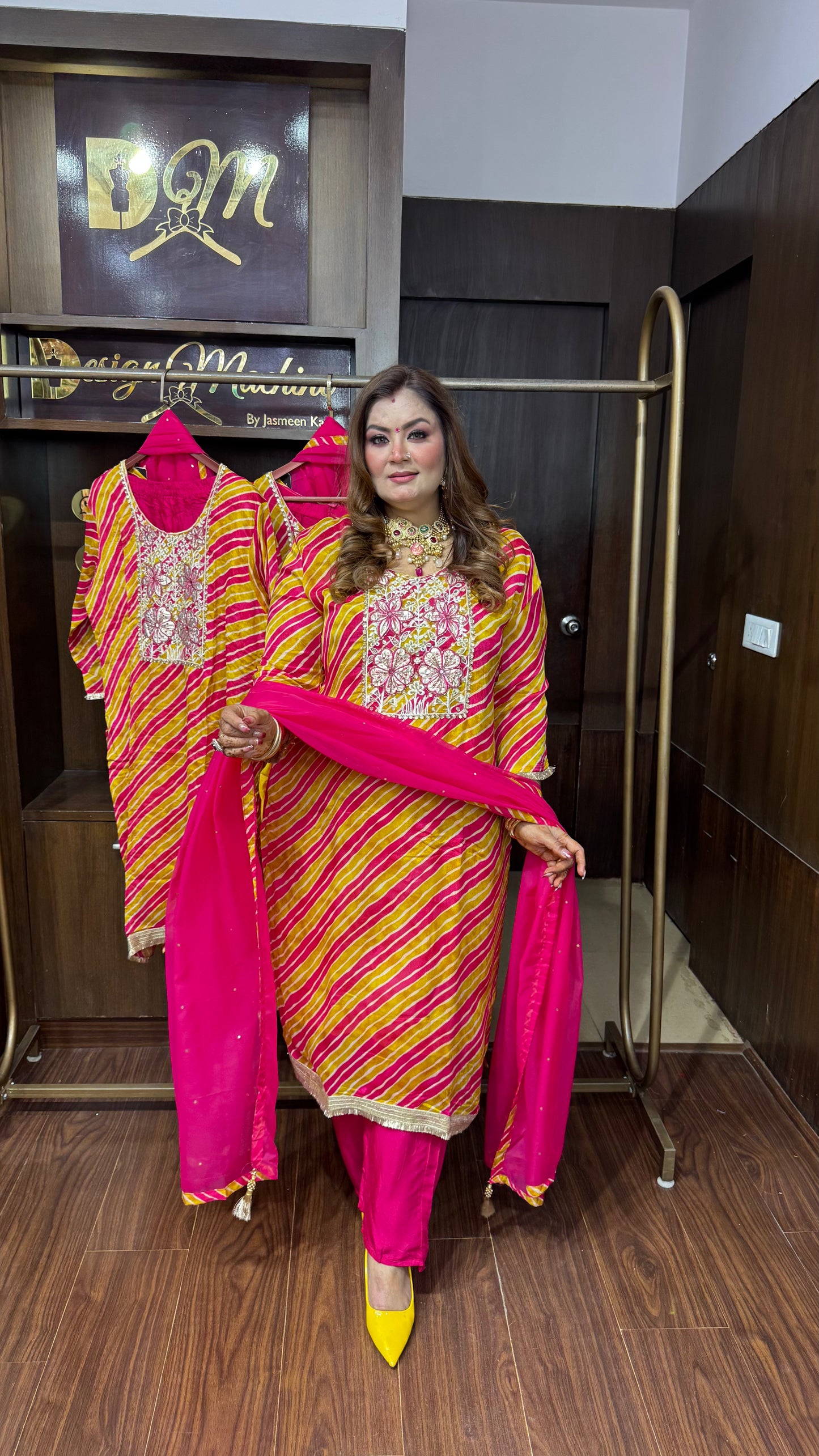 Ishita (Pure Chinnon Suit)