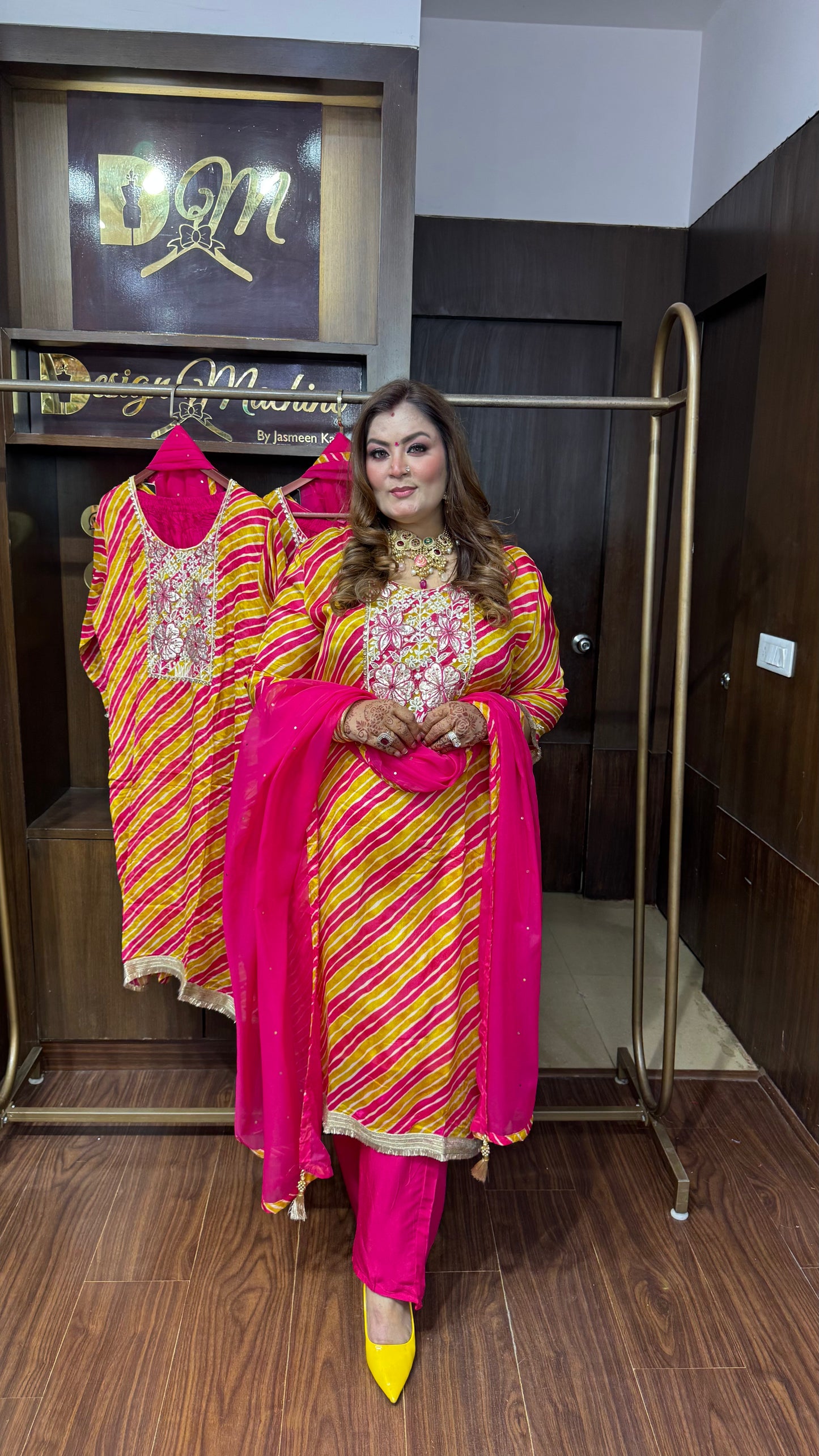 Ishita (Pure Chinnon Suit)